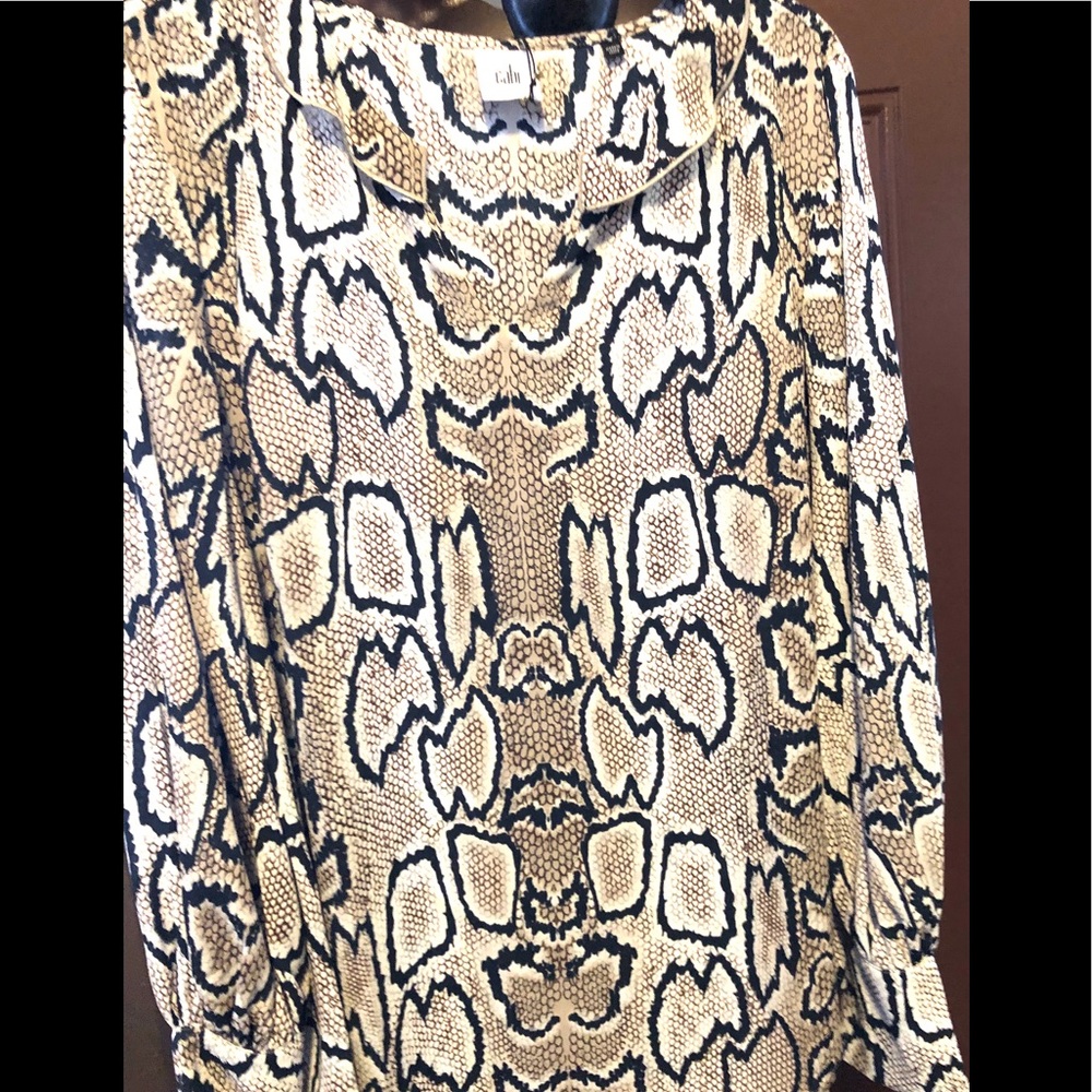 Cabi Serpentine Blouse Python Size Medium NWT